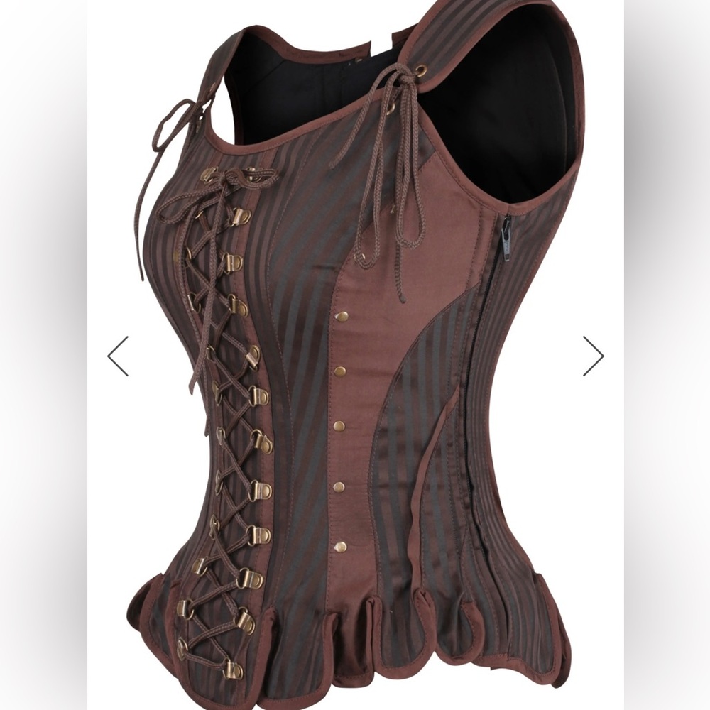 Brown medieval style corset